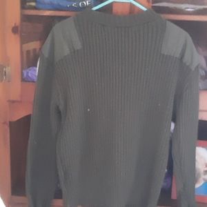 Army green sweater